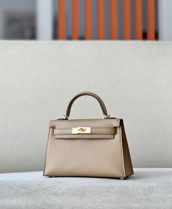 Kelly Mini Epsom Chai (0M) Gold Hardware - Image 2