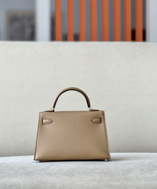 Kelly Mini Epsom Chai (0M) Gold Hardware - Image 3