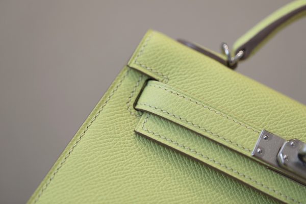 Kelly Mini Epsom Lime (9R) Palladium Hardware - Image 5