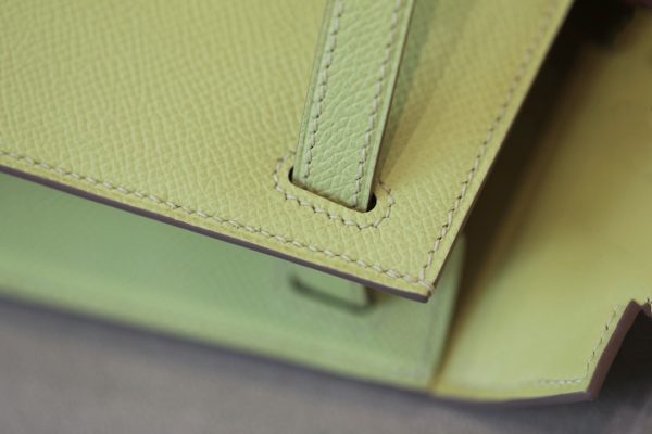 Kelly Mini Epsom Lime (9R) Gold Hardware - Image 11