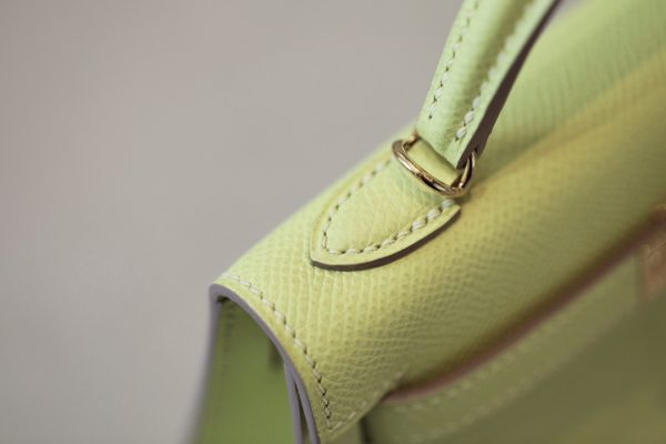 Kelly Mini Epsom Lime (9R) Gold Hardware - Image 7