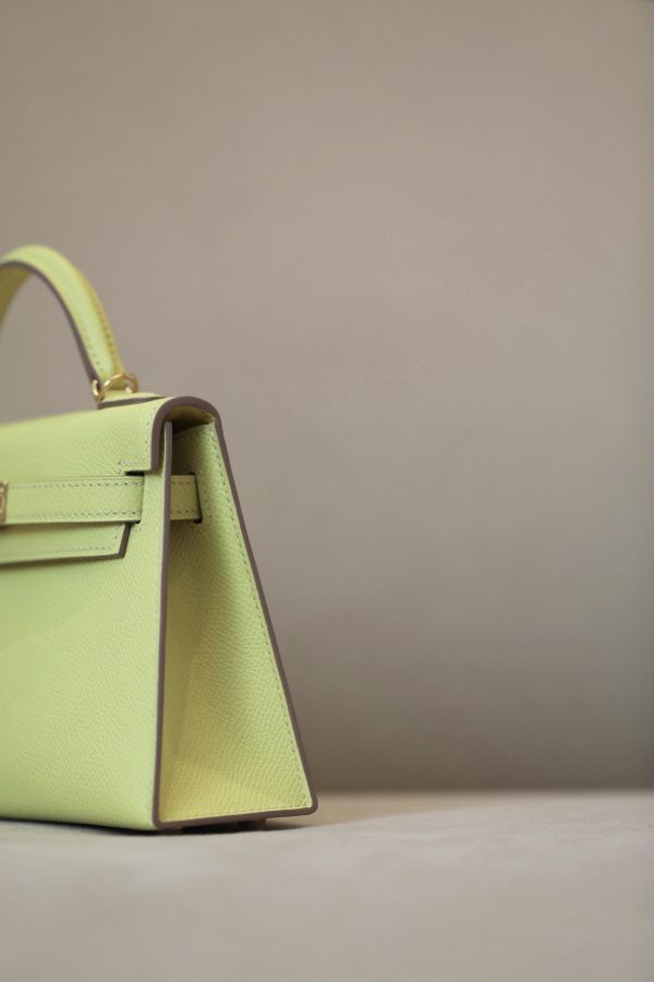 Kelly Mini Epsom Lime (9R) Gold Hardware - Image 6