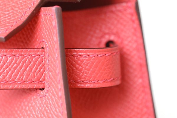 Kelly Mini Epsom Rouge Laque (3M) Gold Hardware - Image 9