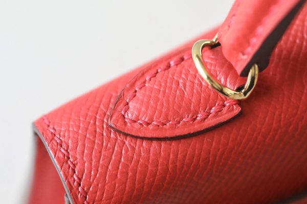 Kelly Mini Epsom Rouge Laque (3M) Gold Hardware - Image 7