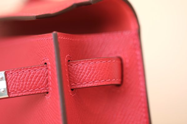 Kelly Mini Epsom Rouge Laque (3M) Palladium Hardware - Image 10