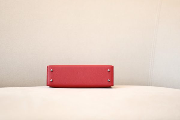 Kelly Mini Epsom Rouge Laque (3M) Palladium Hardware - Image 7