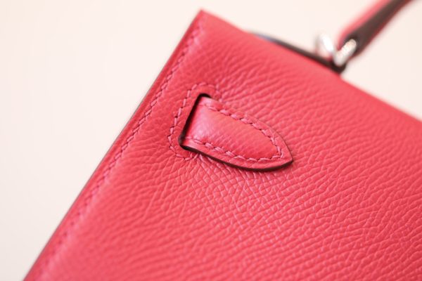 Kelly Mini Epsom Rouge Laque (3M) Palladium Hardware - Image 6