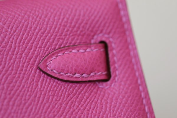Kelly Mini Epsom Rose Pourpre (L3) Gold Hardware - Image 10