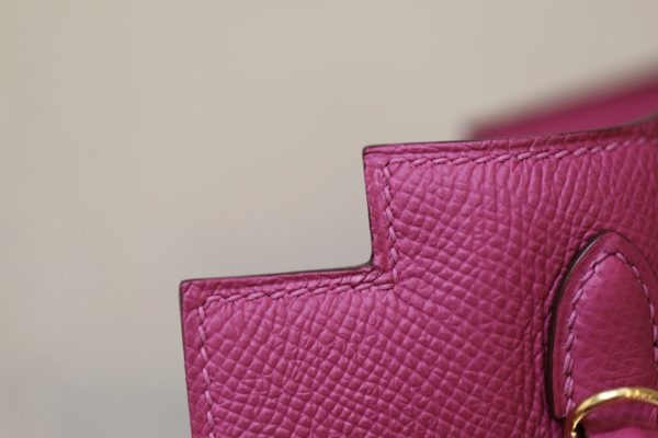 Kelly Mini Epsom Rose Pourpre (L3) Gold Hardware - Image 8