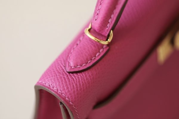 Kelly Mini Epsom Rose Pourpre (L3) Gold Hardware - Image 7