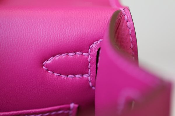 Kelly Mini Epsom Rose Pourpre (L3) Gold Hardware - Image 6