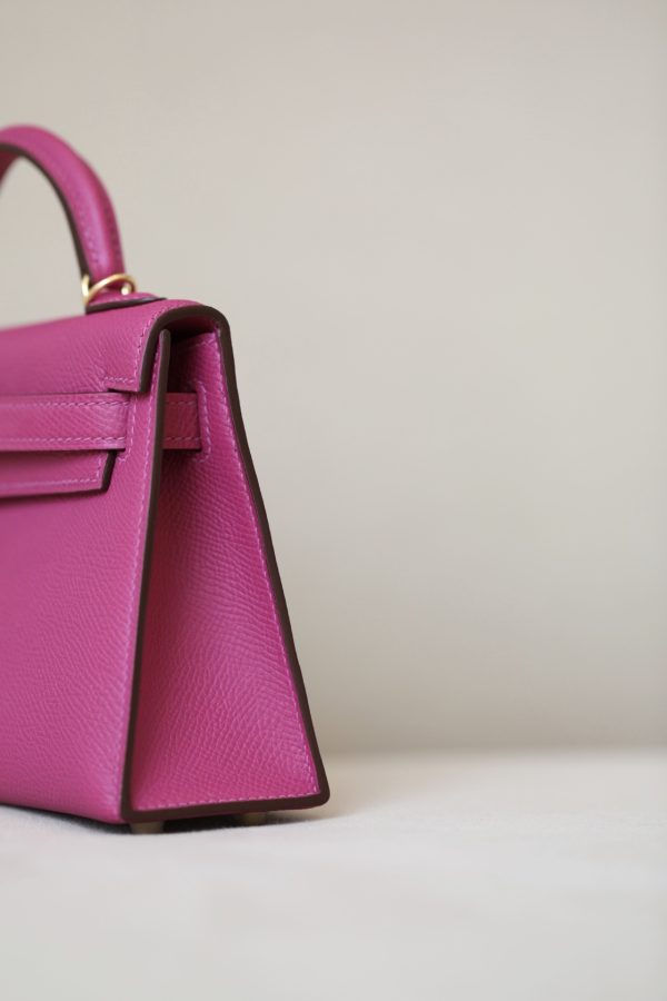 Kelly Mini Epsom Rose Pourpre (L3) Gold Hardware - Image 5