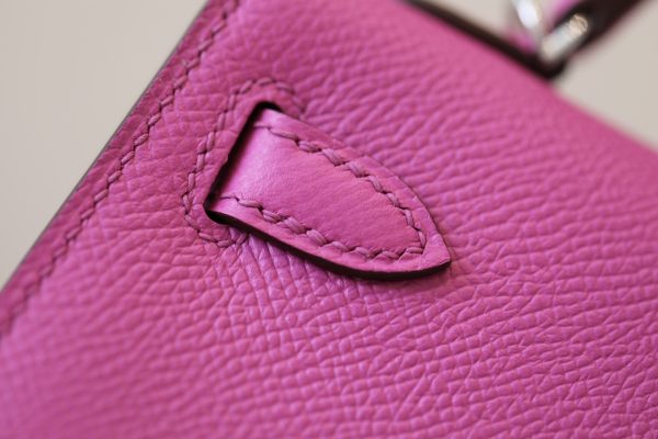 Kelly Mini Epsom Rose Pourpre (L3) Palladium Hardware - Image 7