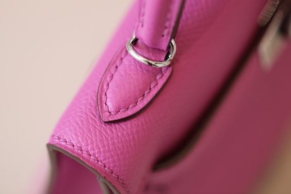 Kelly Mini Epsom Rose Pourpre (L3) Palladium Hardware - Image 5