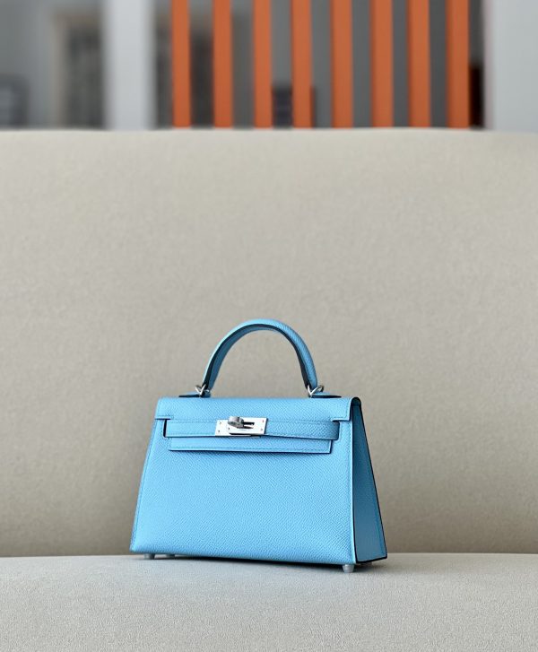 Kelly Mini Epsom Celeste (7N) Palladium Hardware - Image 2