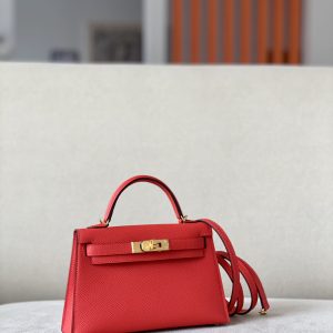 Kelly Mini Epsom Bougainviuier (A5) Gold Hardware