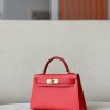 Kelly Mini Epsom Bougainviuier (A5) Gold Hardware - Image 2