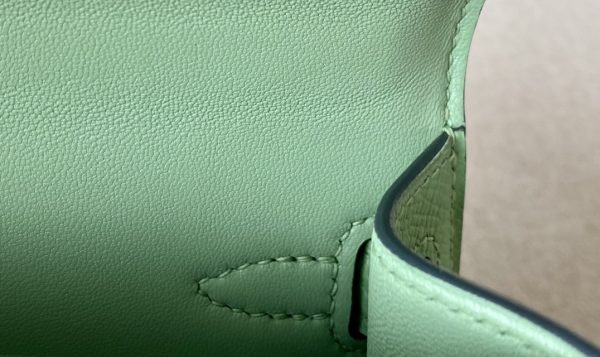 Kelly Mini Epsom Vert Criquet (3I) Gold Hardware - Image 5