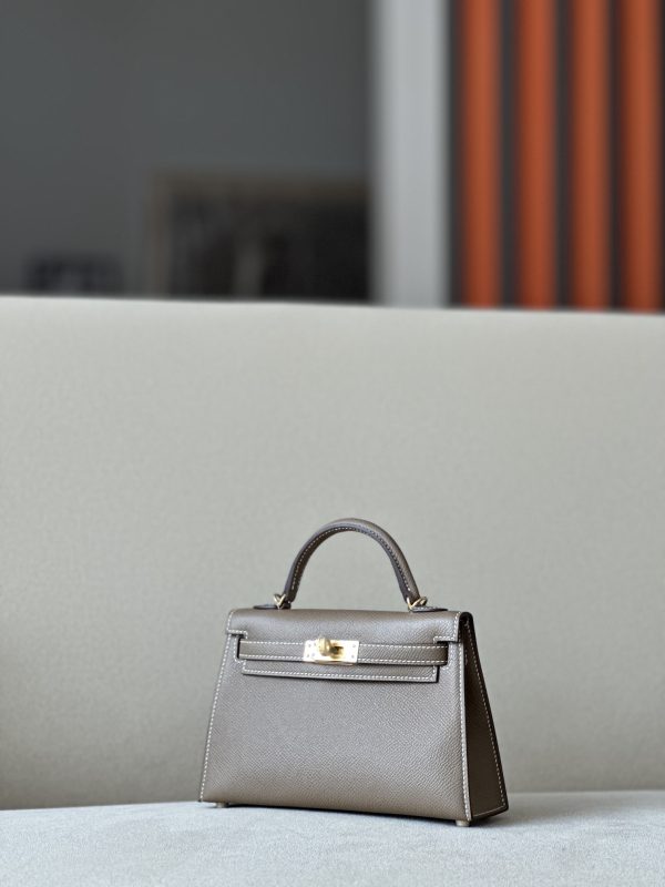 Kelly Mini Epsom Etoupe (18) Gold Hardware - Image 2