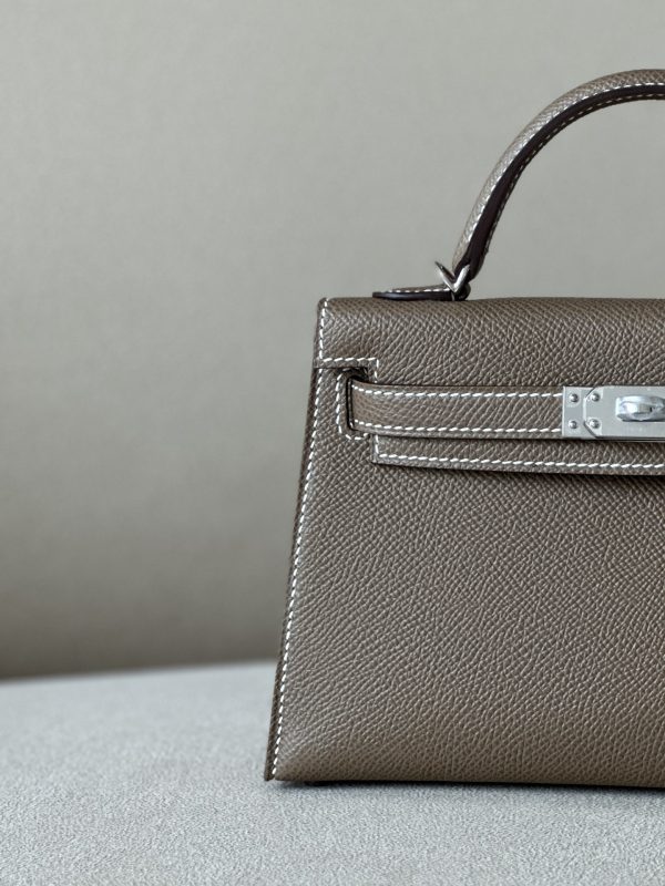 Kelly Mini Epsom Etoupe (18) Palladium Hardware - Image 11