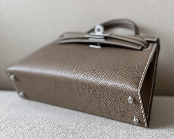 Kelly Mini Epsom Etoupe (18) Palladium Hardware - Image 9