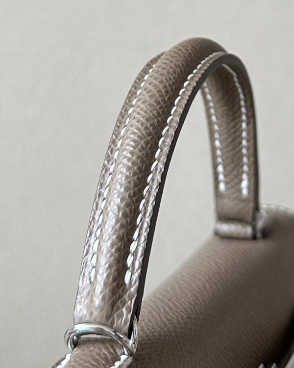 Kelly Mini Epsom Etoupe (18) Palladium Hardware - Image 8