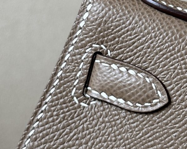 Kelly Mini Epsom Etoupe (18) Palladium Hardware - Image 7