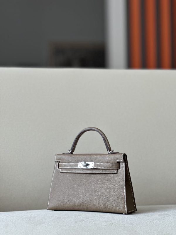 Kelly Mini Epsom Etoupe (18) Palladium Hardware - Image 2