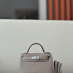 Kelly Mini Epsom Etoupe (18) Palladium Hardware