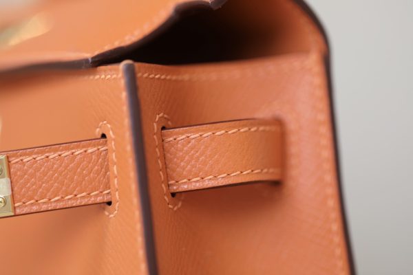 Kelly Mini Epsom Orange (93) Gold Hardware - Image 7