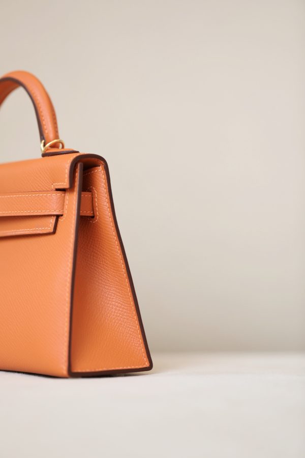 Kelly Mini Epsom Orange (93) Gold Hardware - Image 5