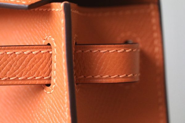 Kelly Mini Epsom Orange (93) Palladium Hardware - Image 12