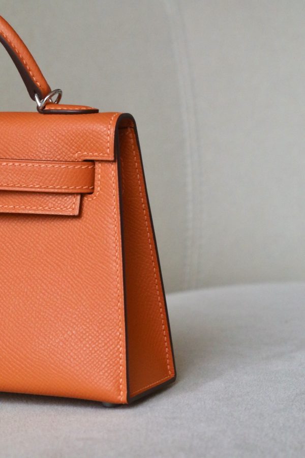 Kelly Mini Epsom Orange (93) Palladium Hardware - Image 10