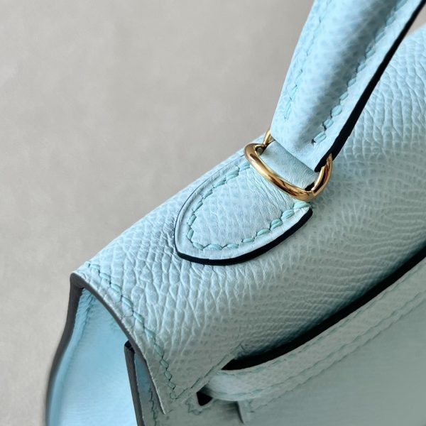 Kelly Mini Epsom Bieu Zephyr (U2) Gold Hardware - Image 7