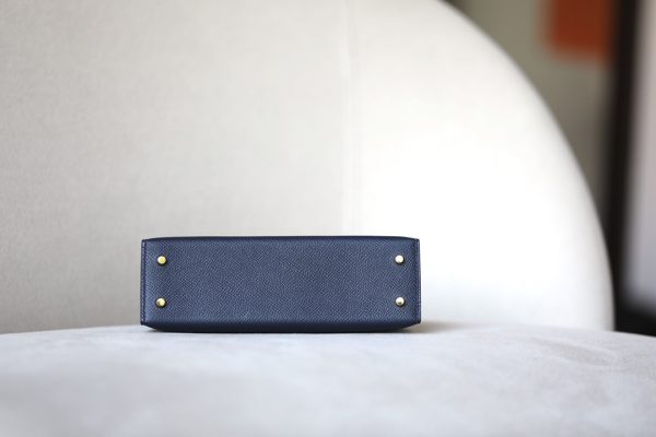 Kelly Mini Epsom Blue Nuit (2Z) Gold Hardware - Image 7