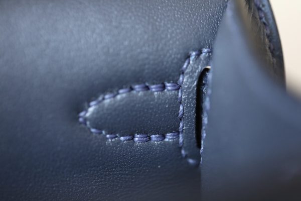 Kelly Mini Epsom Blue Nuit (2Z) Gold Hardware - Image 11