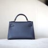 Kelly Mini Epsom Blue Nuit (2Z) Gold Hardware - Image 3