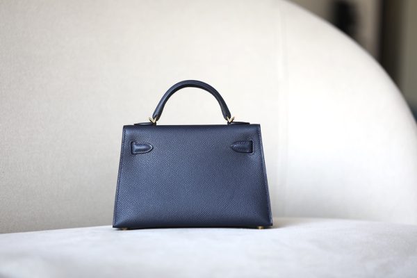 Kelly Mini Epsom Blue Nuit (2Z) Gold Hardware - Image 3