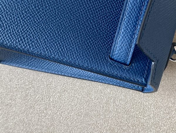 Kelly Mini Epsom Deep Blue (S4) Palladium Hardware - Image 5