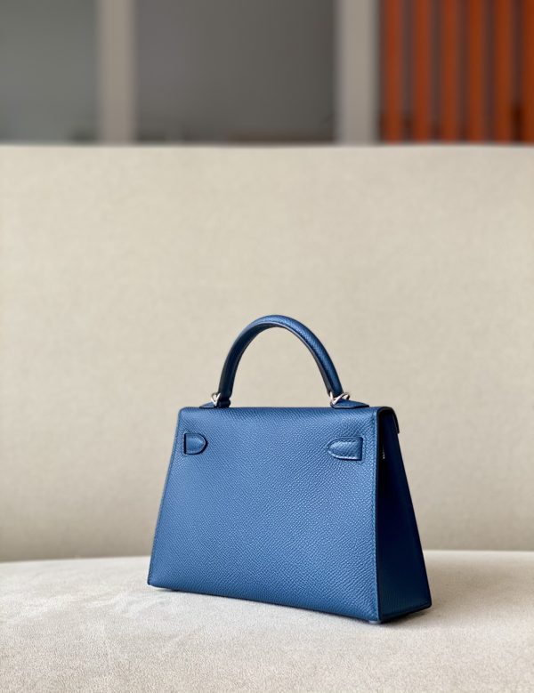 Kelly Mini Epsom Deep Blue (S4) Palladium Hardware - Image 3