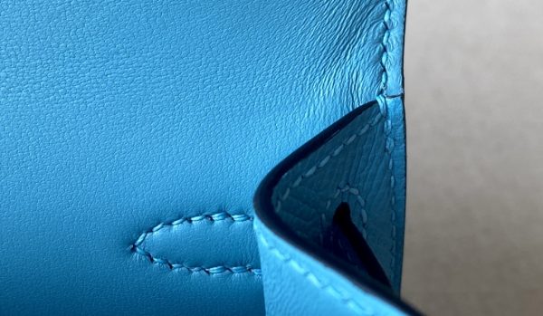 Kelly Mini Epsom Blue du Nord (P3) Gold Hardware - Image 5