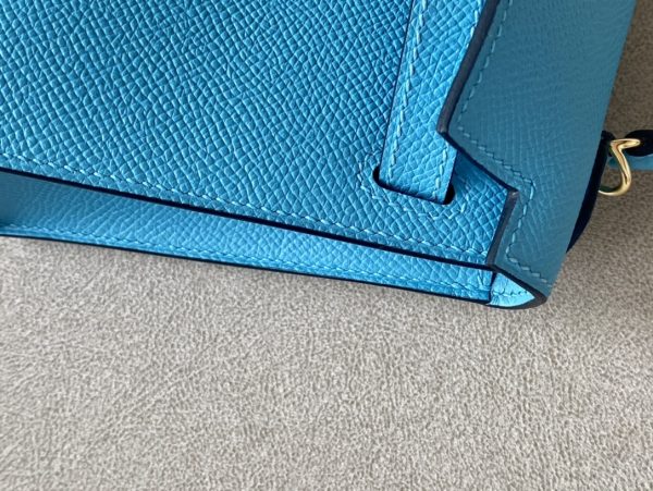 Kelly Mini Epsom Blue du Nord (P3) Gold Hardware - Image 4