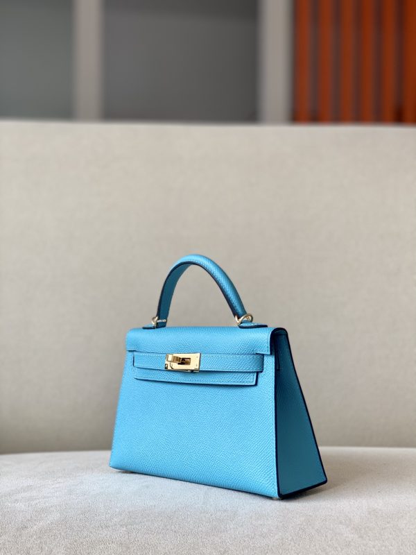 Kelly Mini Epsom Blue du Nord (P3) Gold Hardware - Image 3
