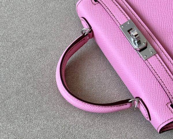Kelly Mini Epsom Pink (5P) Palladium Hardware - Image 7
