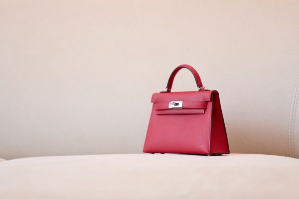 Kelly Mini Epsom Rouge de Coeur (S3) Palladium Hardware - Image 2
