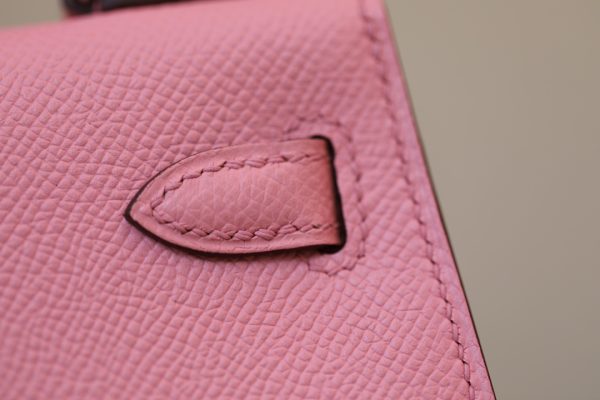 Kelly Mini Epsom Rose Confetti (1Q) Palladium Hardware - Image 11