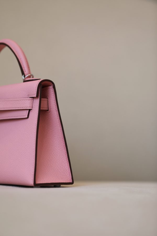 Kelly Mini Epsom Rose Confetti (1Q) Palladium Hardware - Image 12