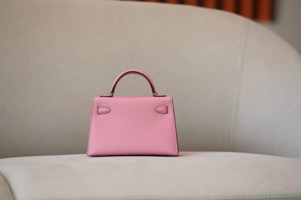 Kelly Mini Epsom Rose Confetti (1Q) Palladium Hardware - Image 3