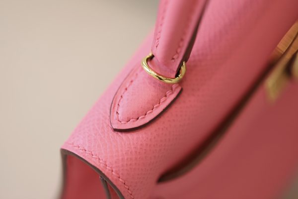 Kelly Mini Epsom Rose Azal¨¦e (8W) Gold Hardware - Image 5