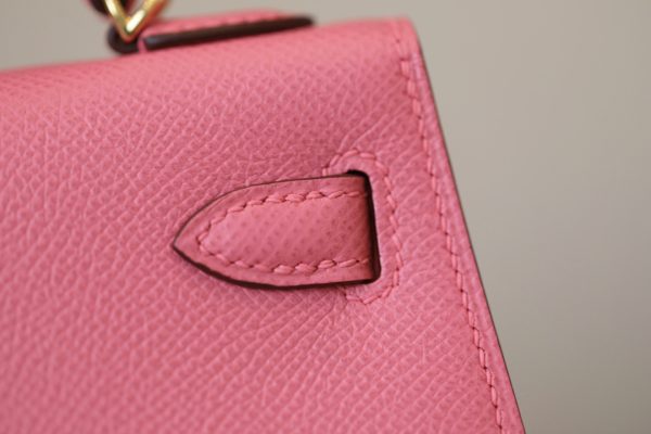 Kelly Mini Epsom Rose Azal¨¦e (8W) Gold Hardware - Image 6
